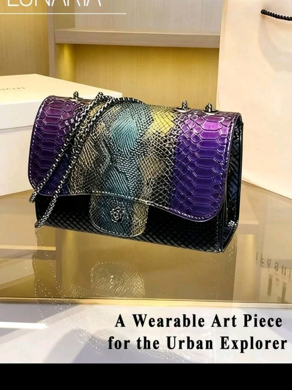 FIRM Snake Skin pattern Women's Shoulder Bag Fashion Women's Shoulder With/Out